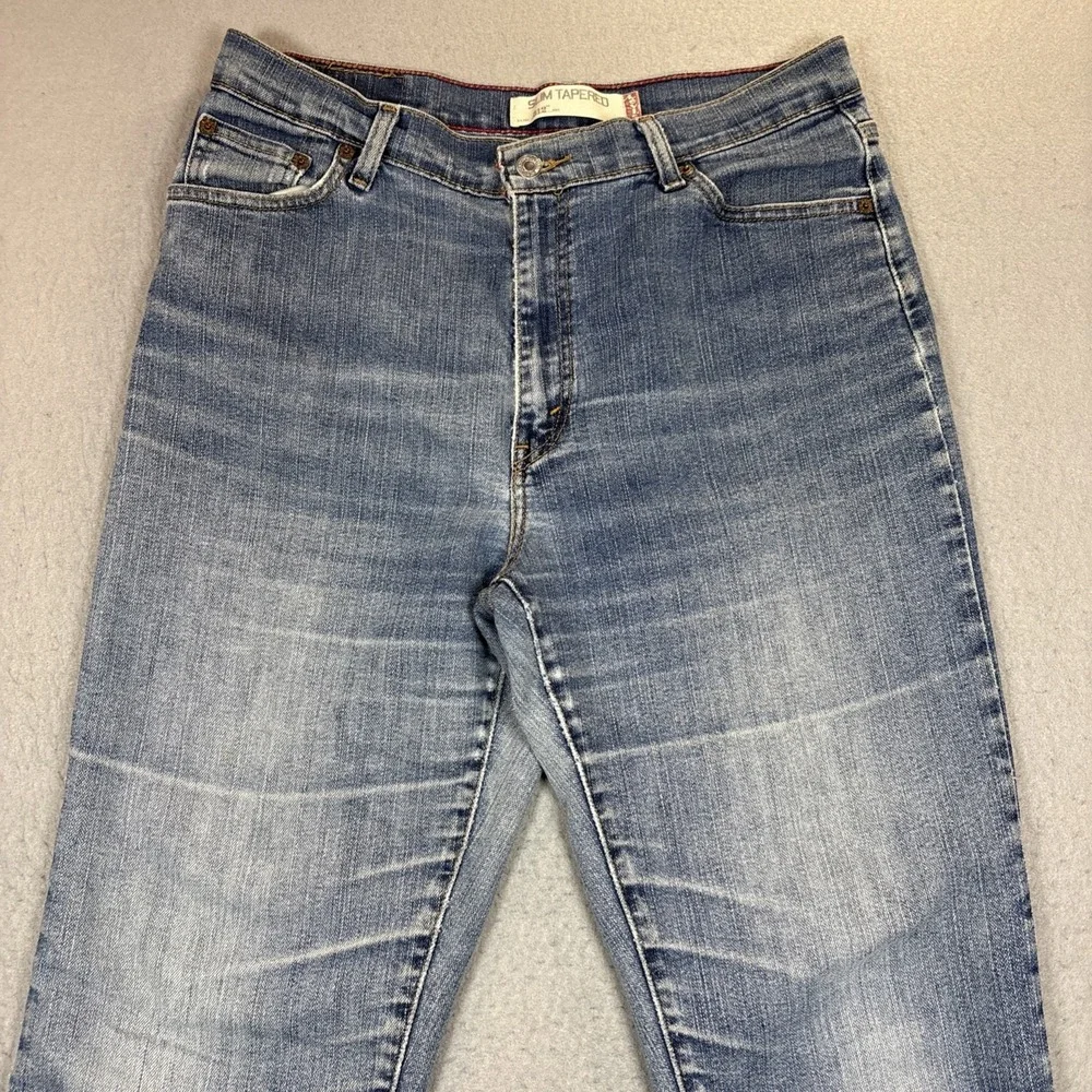 VTG Levi's 512 Slim Tapered Women's Jeans Size 14M Whiskering Y2K